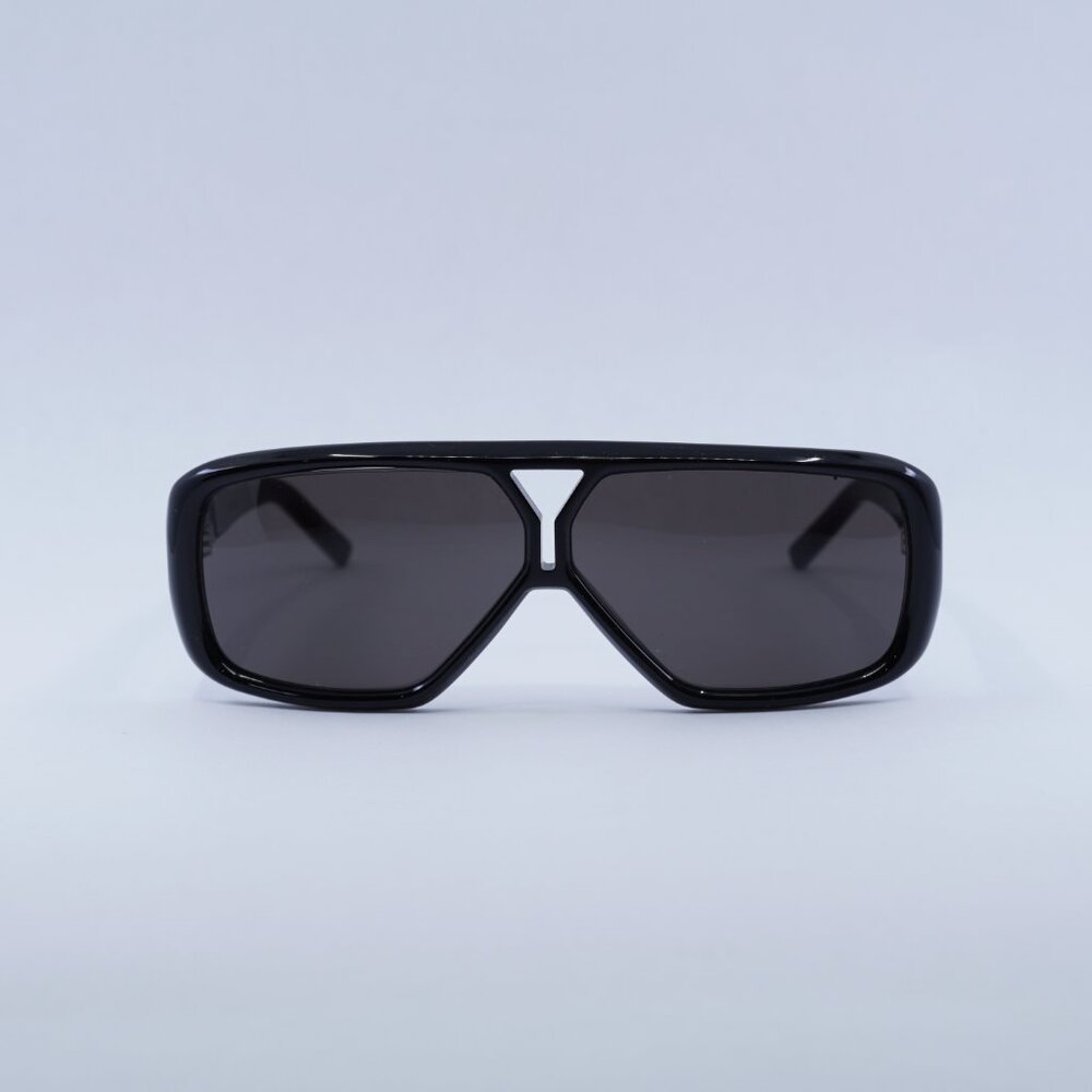Saint Laurent SL569Y 001 Sunglasses Black Aviator Frame, Grey Lenses - Picture 2 of 12